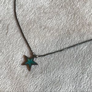 Sterling Silver turquoise star necklace